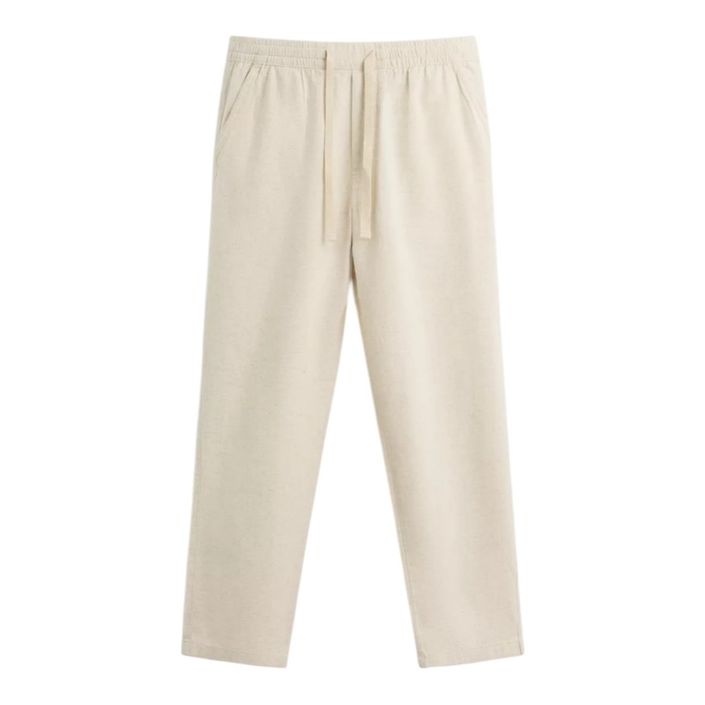 Zara men’s beige linen pants - relaxed fit